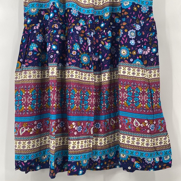 Umgee Boho Floral Tank Maxi Dress Small - Picture 6 of 12